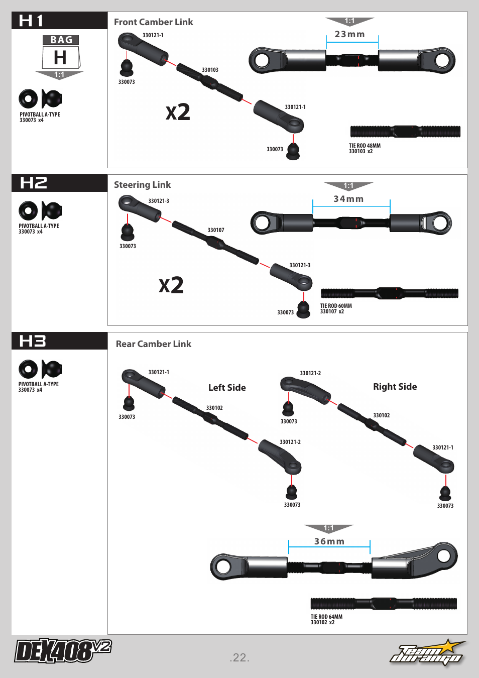Hh1 h3 h2 | Team Durango DEX408 v2 User Manual | Page 22 / 44