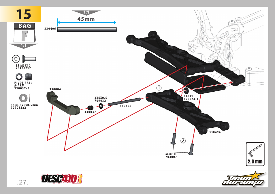 45mm | Team Durango DESC410R v2 User Manual | Page 27 / 84