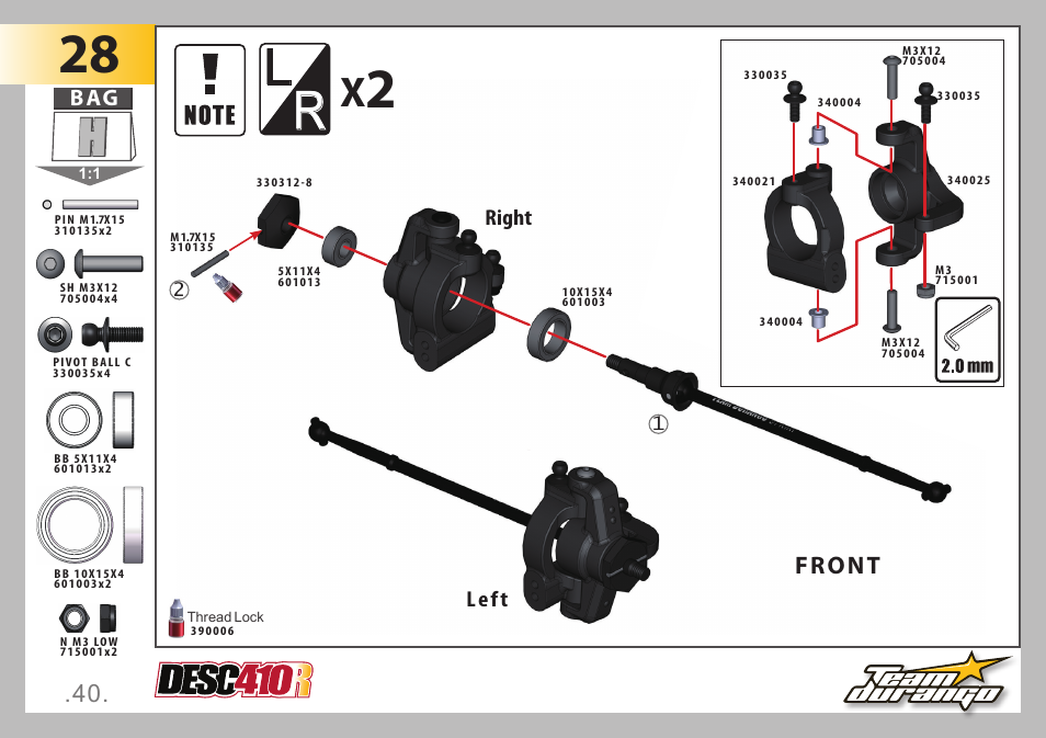 Front | Team Durango DESC410R v2 User Manual | Page 40 / 84