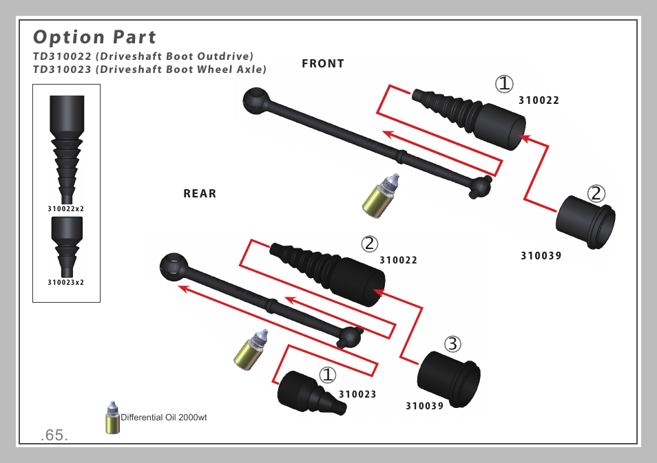 Option part | Team Durango DESC410R v2 User Manual | Page 65 / 84