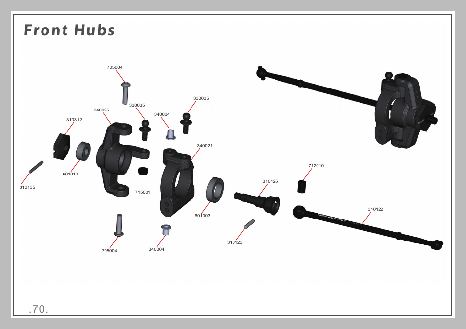 Front hubs | Team Durango DESC410R v2 User Manual | Page 70 / 84
