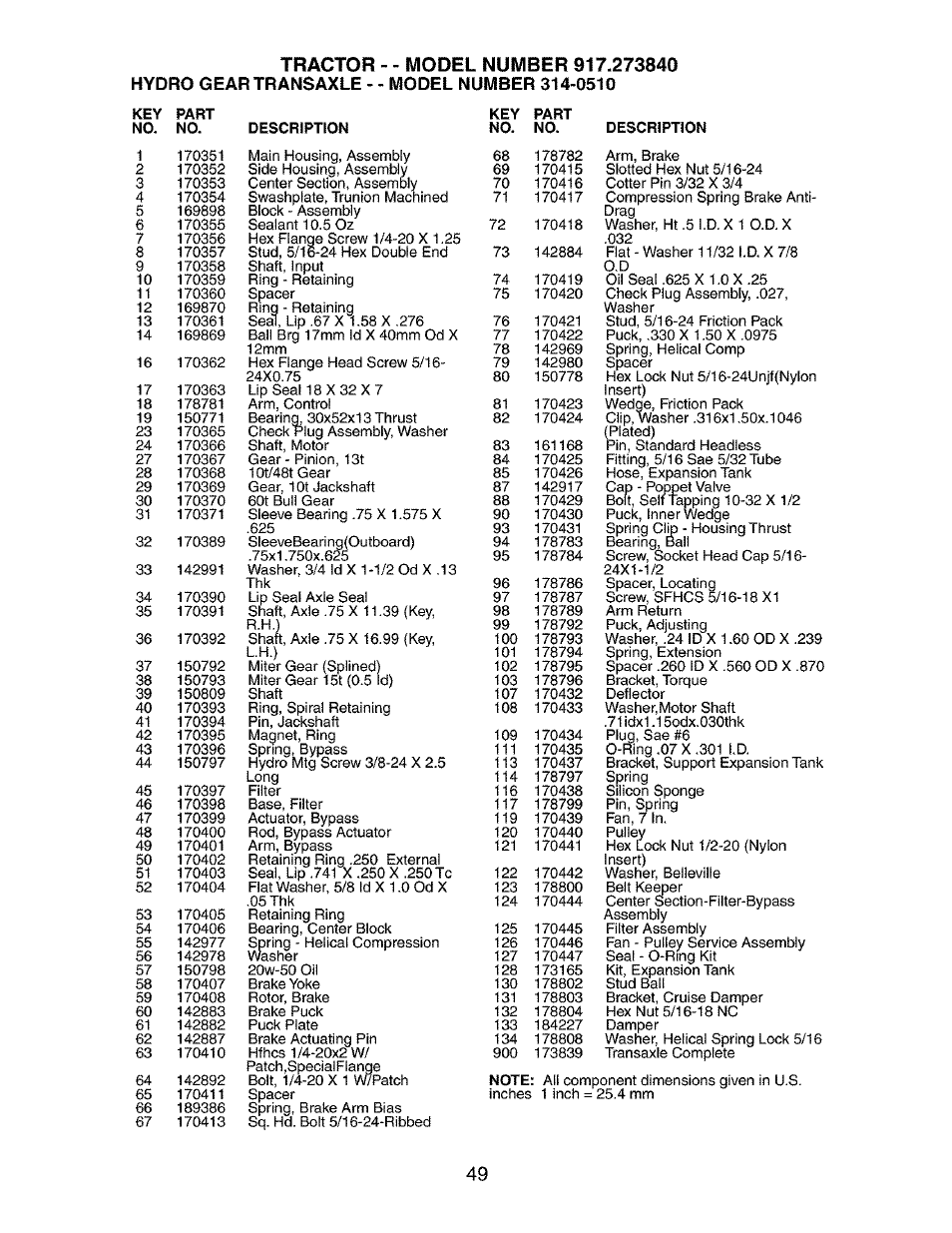Craftsman 917.273840 User Manual | Page 49 / 60