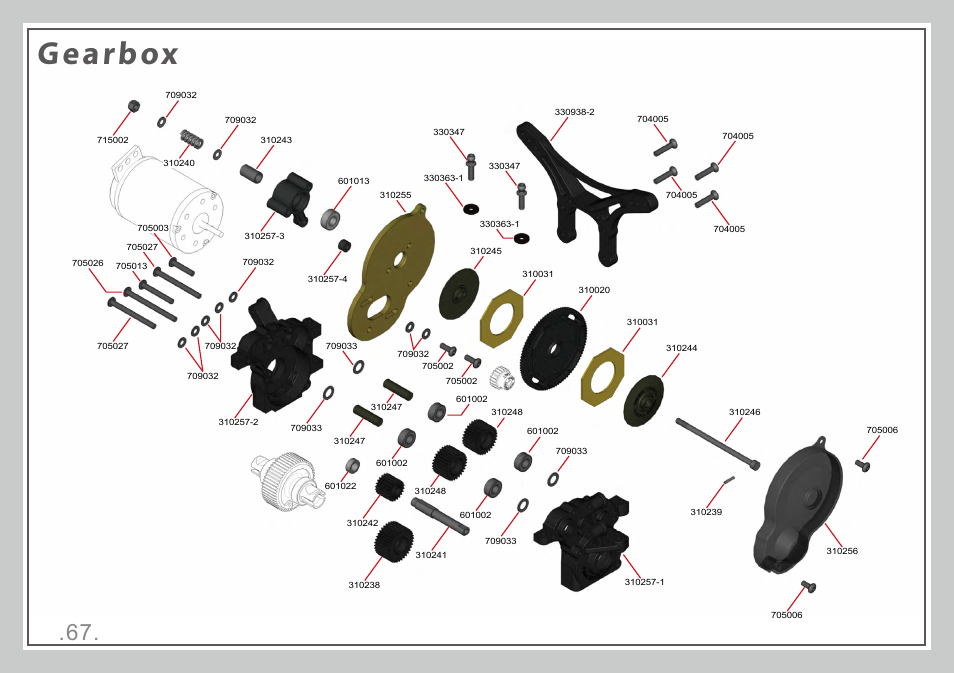 Gearbox | Team Durango DESC210R User Manual | Page 67 / 80