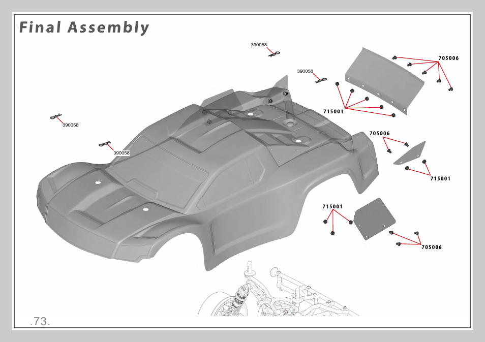 Final assembly | Team Durango DESC210R User Manual | Page 73 / 80