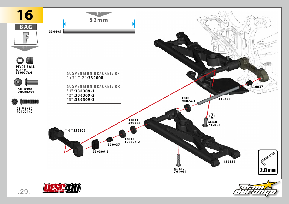 52mm | Team Durango DESC410 v2 User Manual | Page 29 / 86