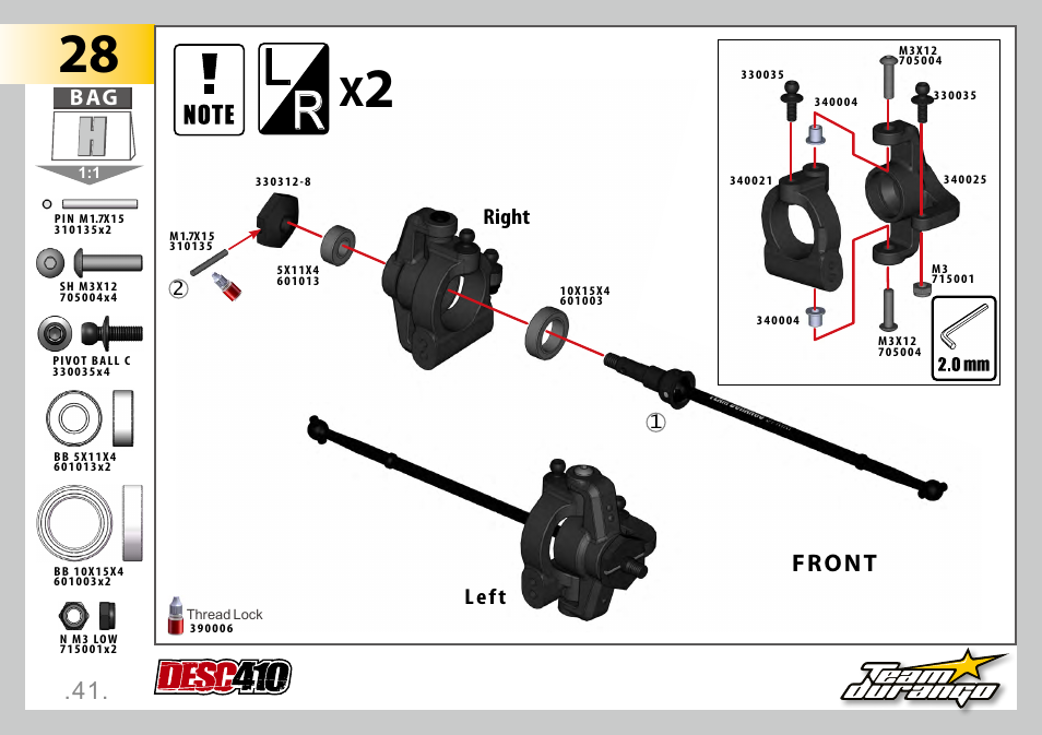 Front | Team Durango DESC410 v2 User Manual | Page 41 / 86