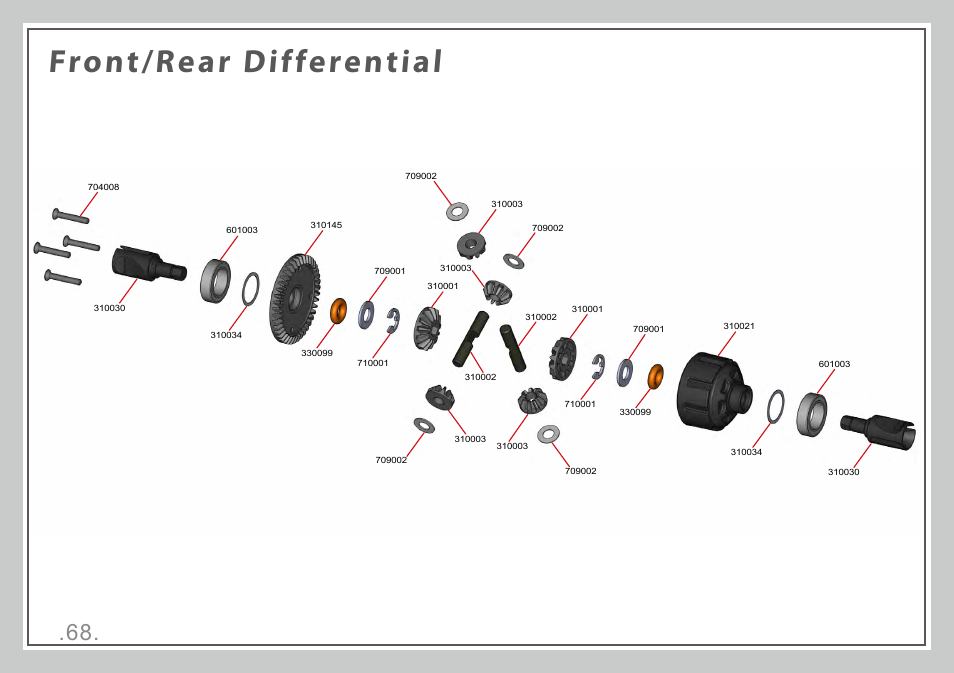 Front/rear differential | Team Durango DESC410 v2 User Manual | Page 68 / 86