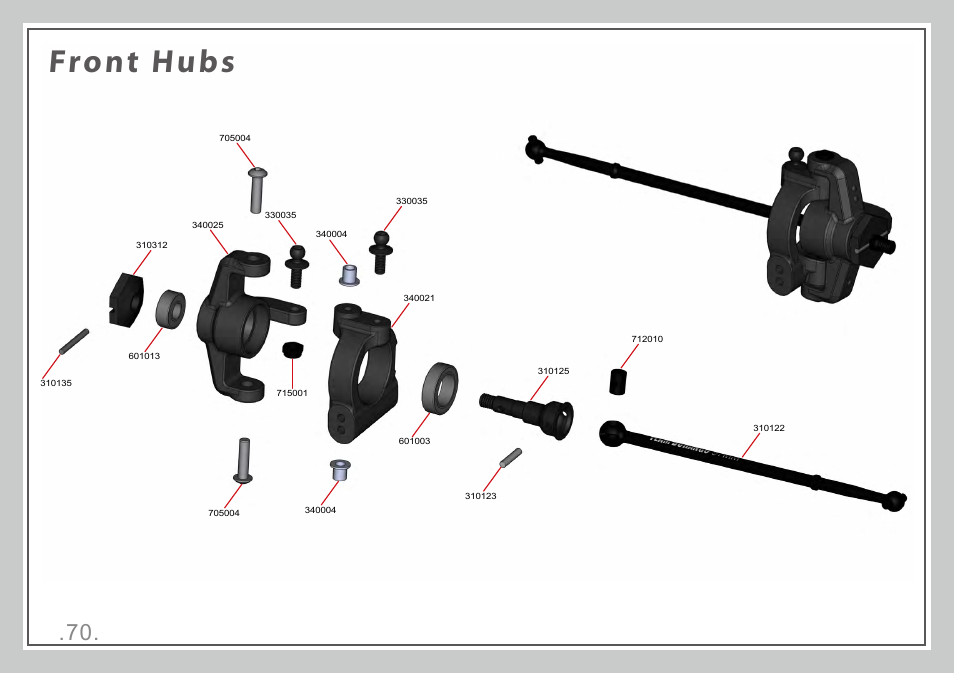 Front hubs | Team Durango DESC410 v2 User Manual | Page 70 / 86