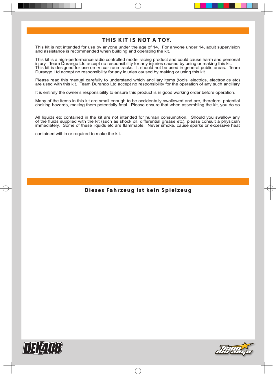 Team Durango DEX408 User Manual | Page 5 / 44