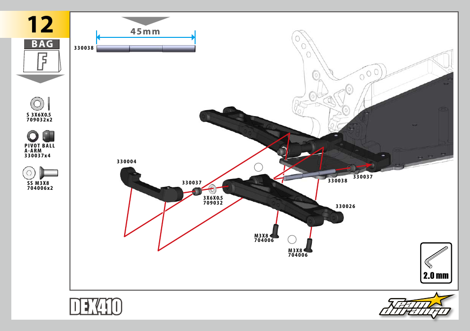 45mm | Team Durango DEX410 v3 User Manual | Page 25 / 76