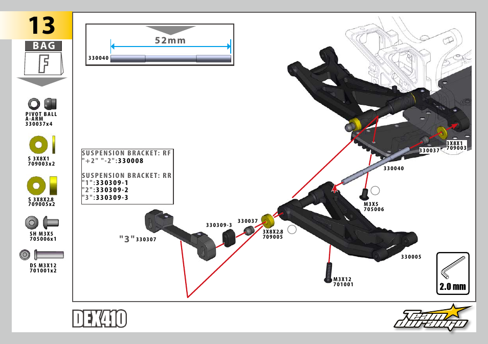 52mm | Team Durango DEX410 v3 User Manual | Page 26 / 76