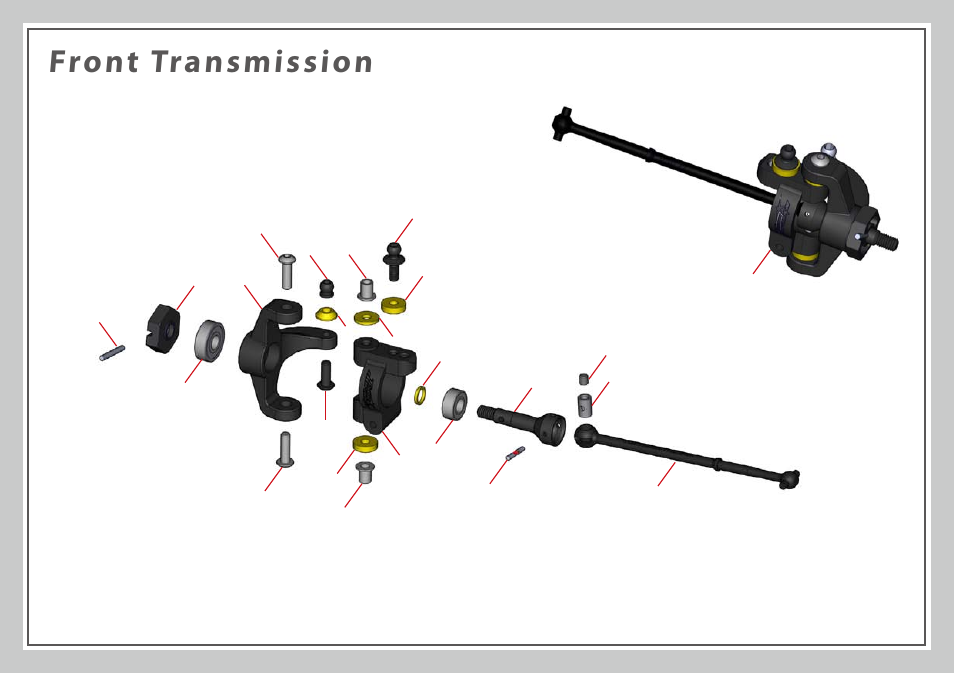 Front transmission | Team Durango DEX410 v3 User Manual | Page 61 / 76