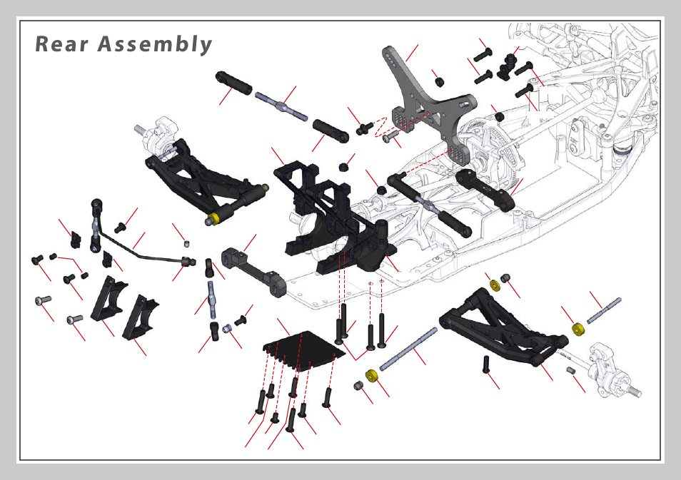 Rear assembly | Team Durango DEX410 v3 User Manual | Page 66 / 76