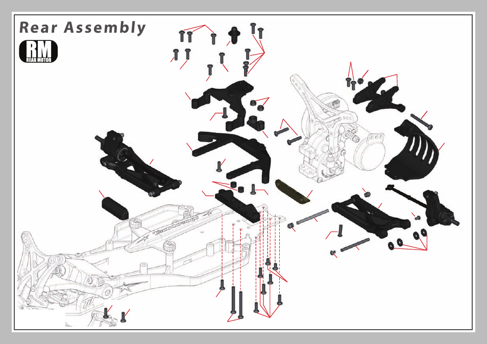 Rear assembly | Team Durango DEX210 User Manual | Page 62 / 72