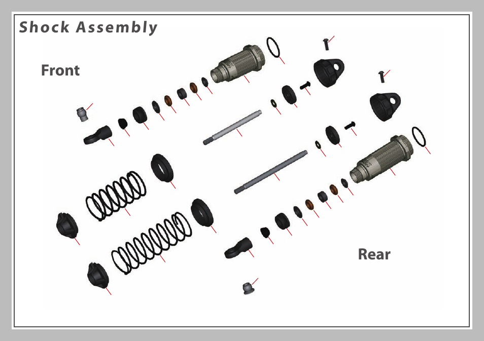 Shock assembly rear front | Team Durango DEX210 User Manual | Page 64 / 72