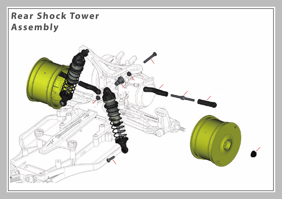 Rear shock tower assembly | Team Durango DEX210 User Manual | Page 66 / 72