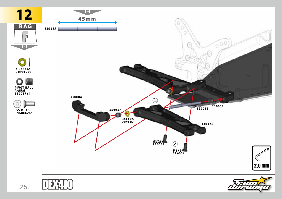 45mm | Team Durango DEX410 User Manual | Page 25 / 76