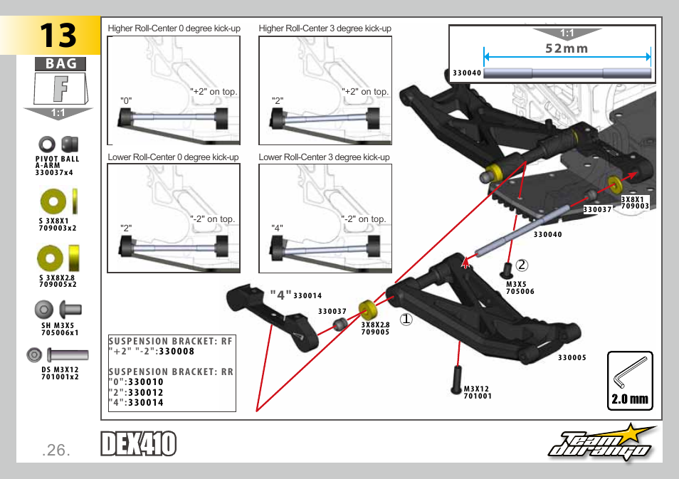 52mm | Team Durango DEX410 User Manual | Page 26 / 76