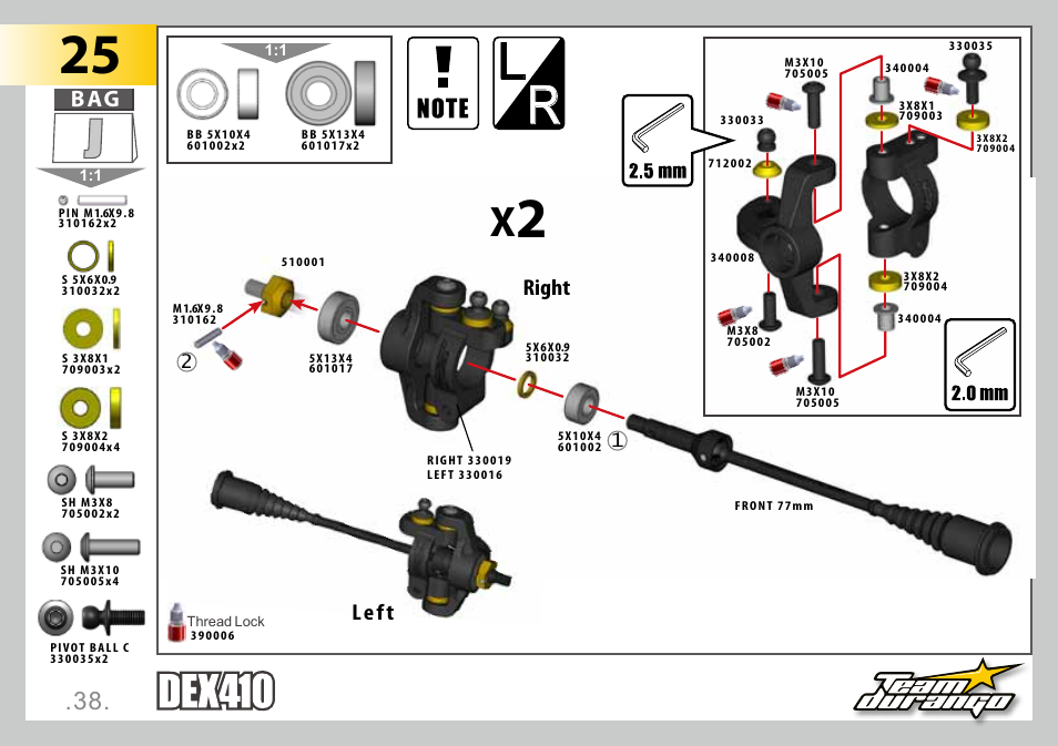 Right left | Team Durango DEX410 User Manual | Page 38 / 76