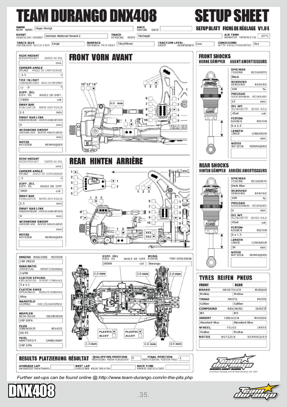 Team Durango DNX408 User Manual | Page 35 / 44