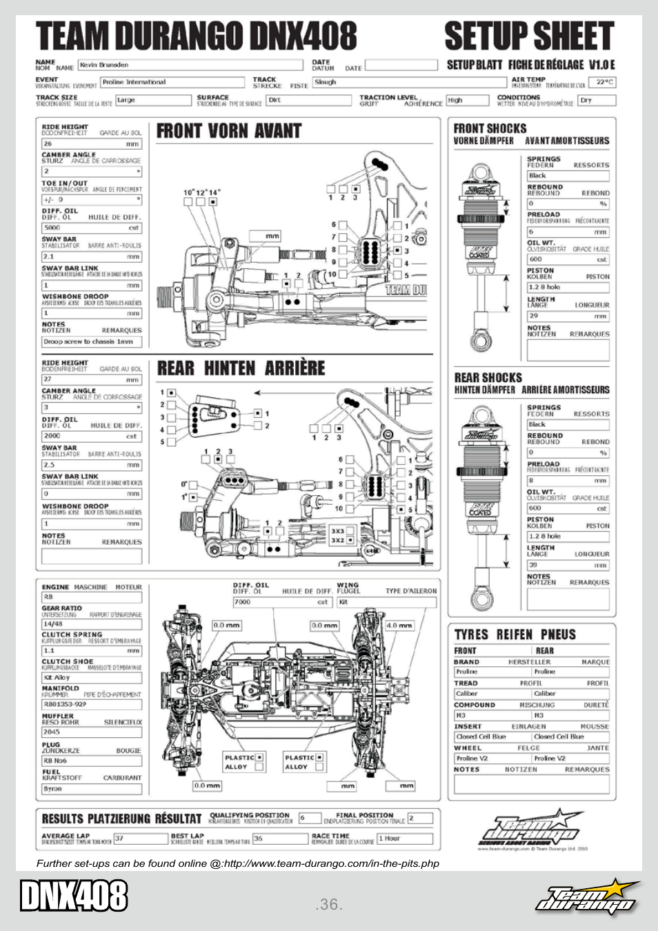 Team Durango DNX408 User Manual | Page 36 / 44