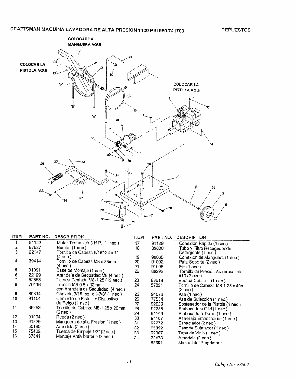 Craftsman 580.747100 User Manual | Page 35 / 40