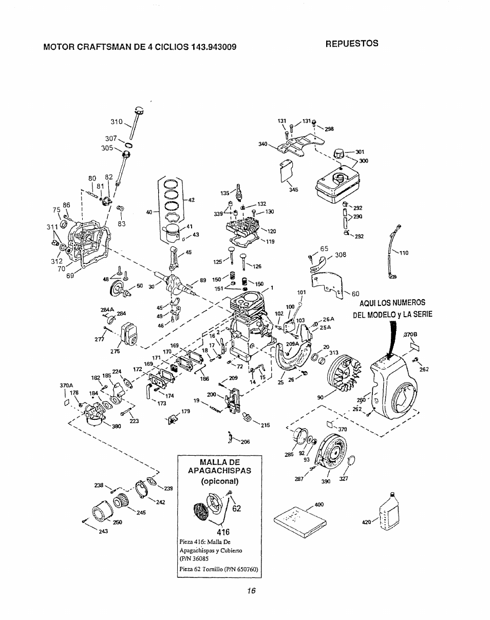 Craftsman 580.747100 User Manual | Page 36 / 40