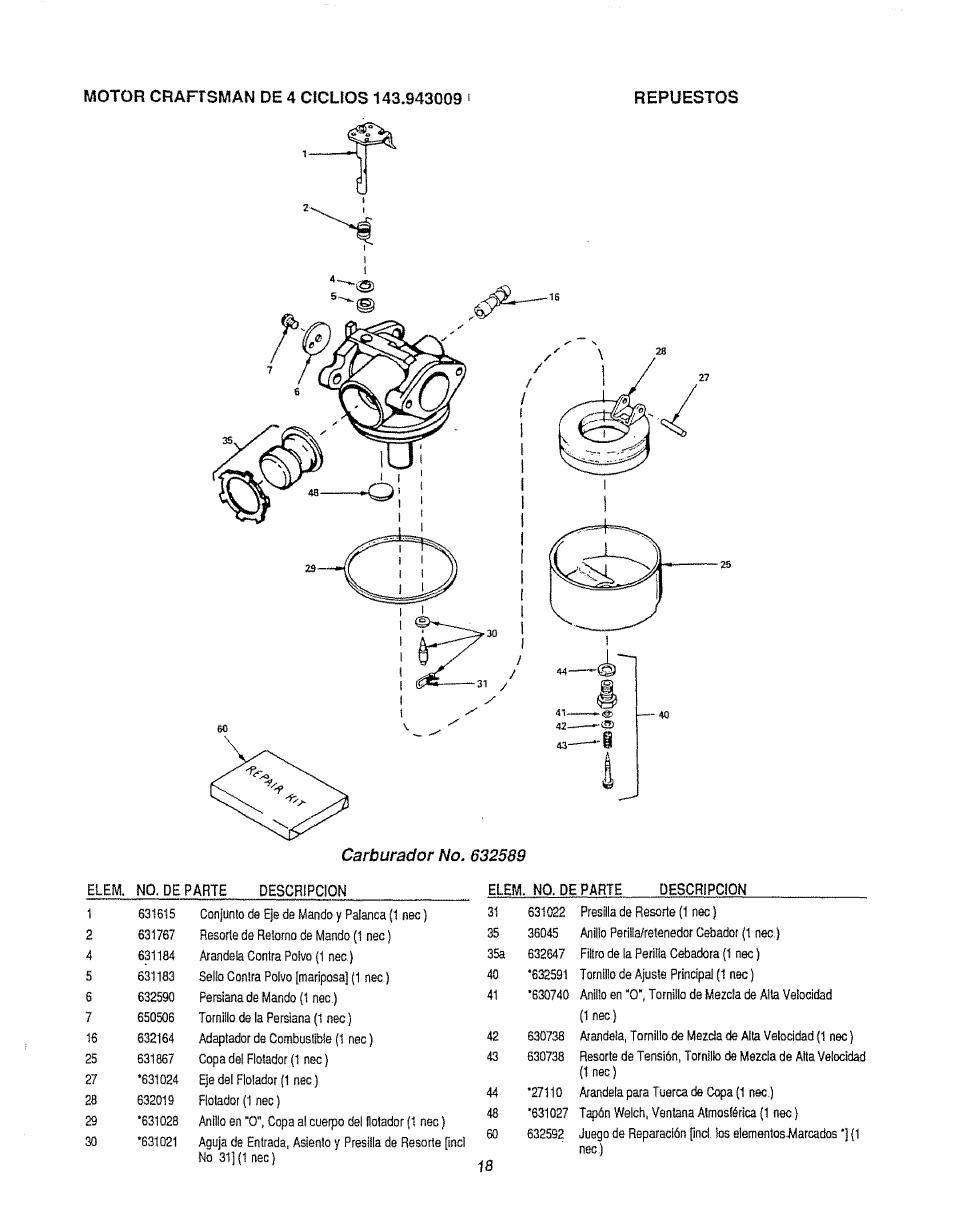 Craftsman 580.747100 User Manual | Page 38 / 40