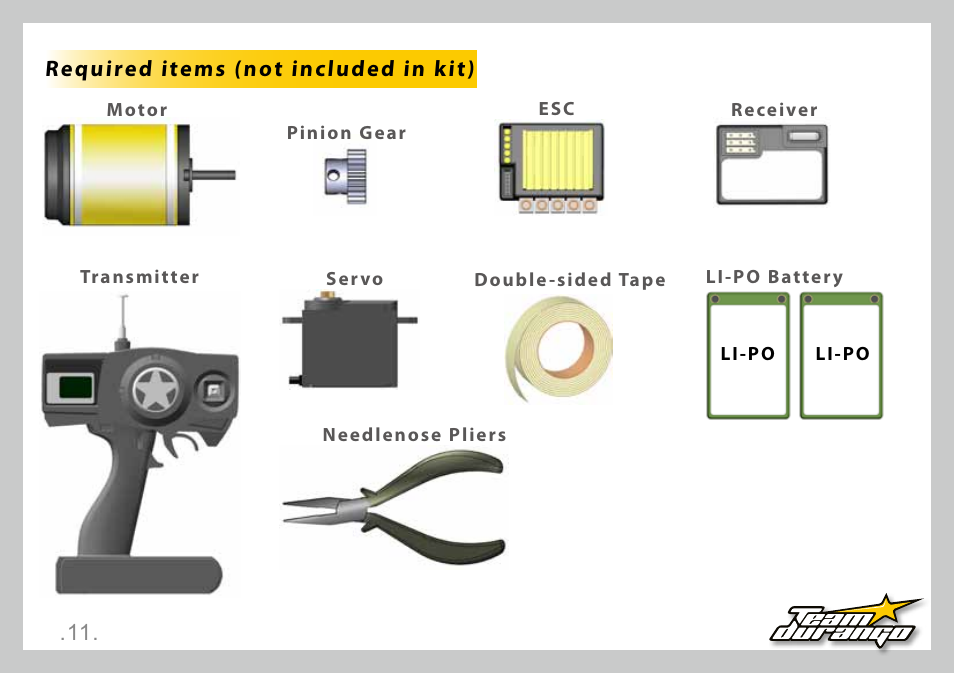 Team Durango DESC410R User Manual | Page 11 / 84