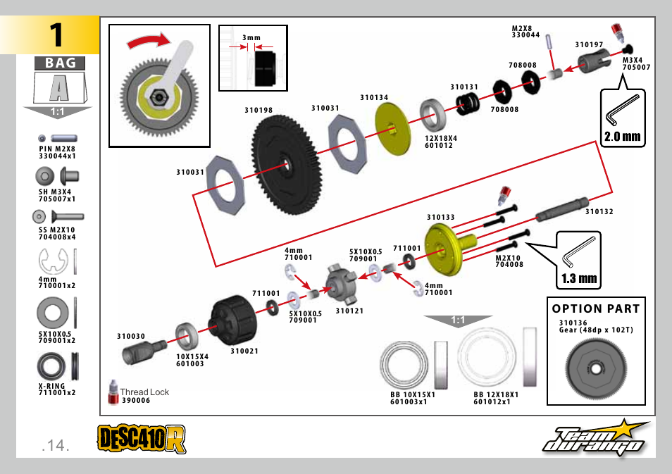 Option part | Team Durango DESC410R User Manual | Page 14 / 84