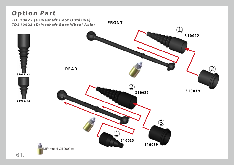 Option part | Team Durango DESC410R User Manual | Page 61 / 84