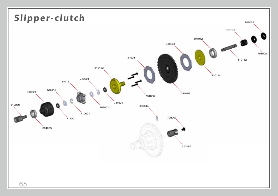 Slipper-clutch | Team Durango DESC410R User Manual | Page 65 / 84