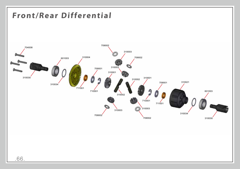 Front/rear differential | Team Durango DESC410R User Manual | Page 66 / 84