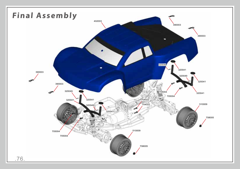 Final assembly | Team Durango DESC410R User Manual | Page 76 / 84