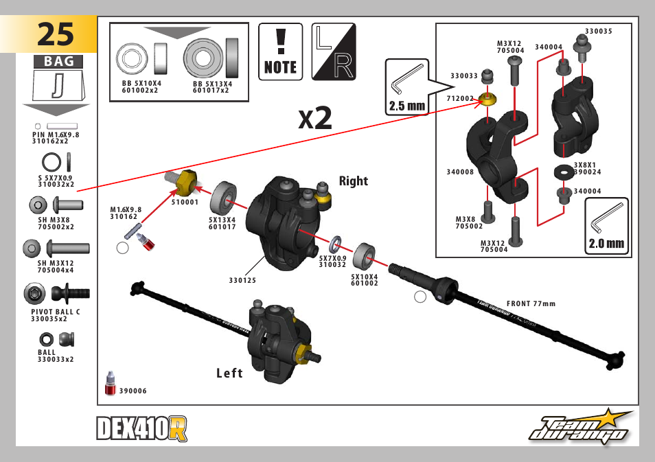 Left right | Team Durango DEX410R User Manual | Page 38 / 76