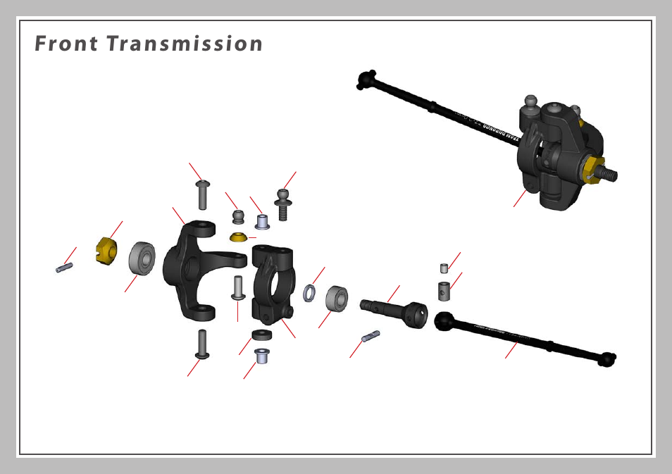 Front transmission | Team Durango DEX410R User Manual | Page 63 / 76