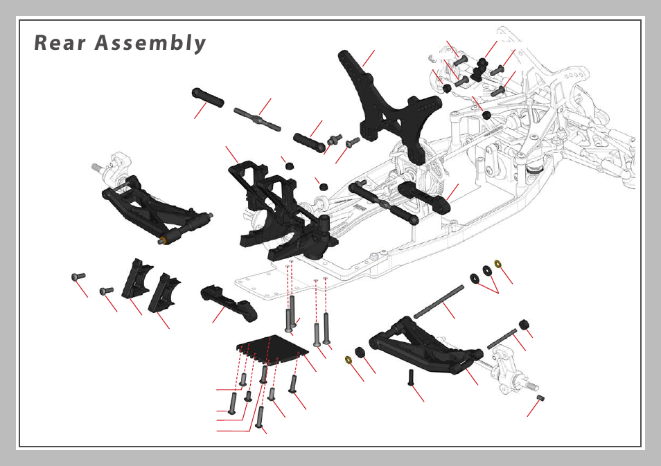 Rear assembly | Team Durango DEX410R User Manual | Page 68 / 76