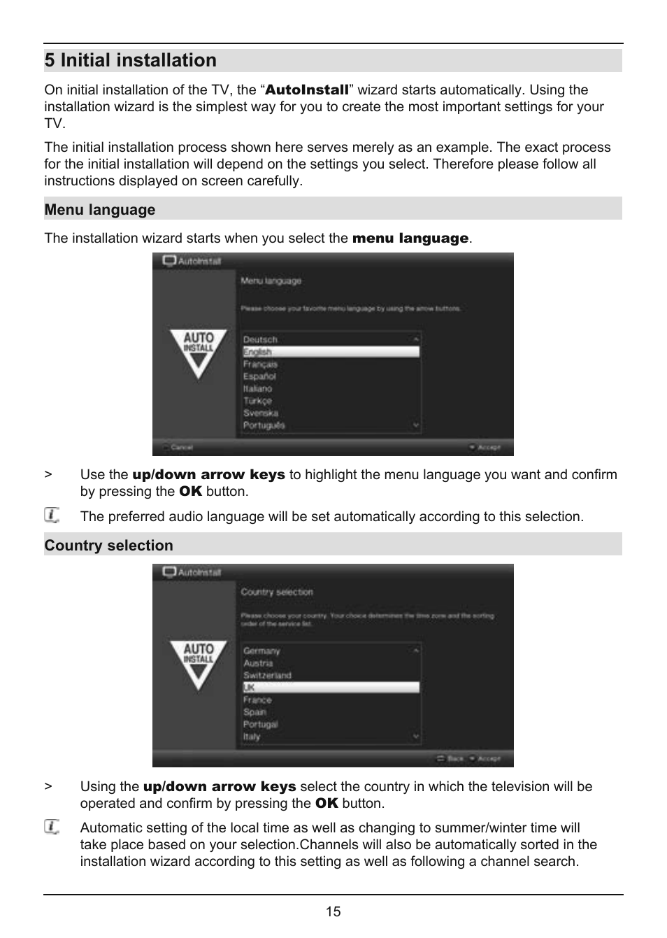 5 initial installation | TechniSat TechniVision ISIO 55 User Manual | Page 15 / 44