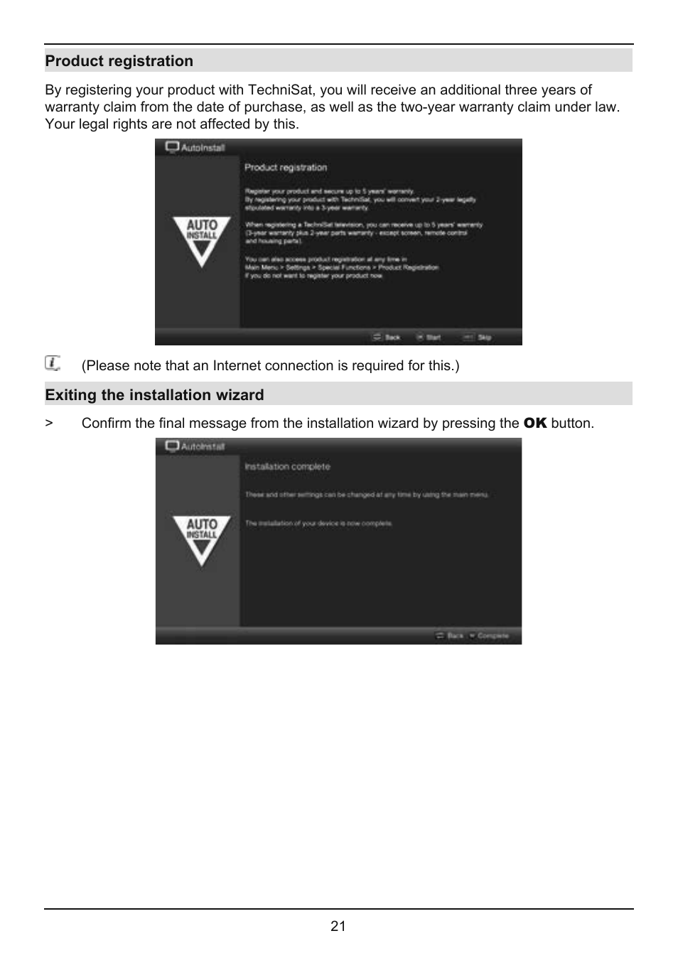 TechniSat TechniVision ISIO 55 User Manual | Page 21 / 44