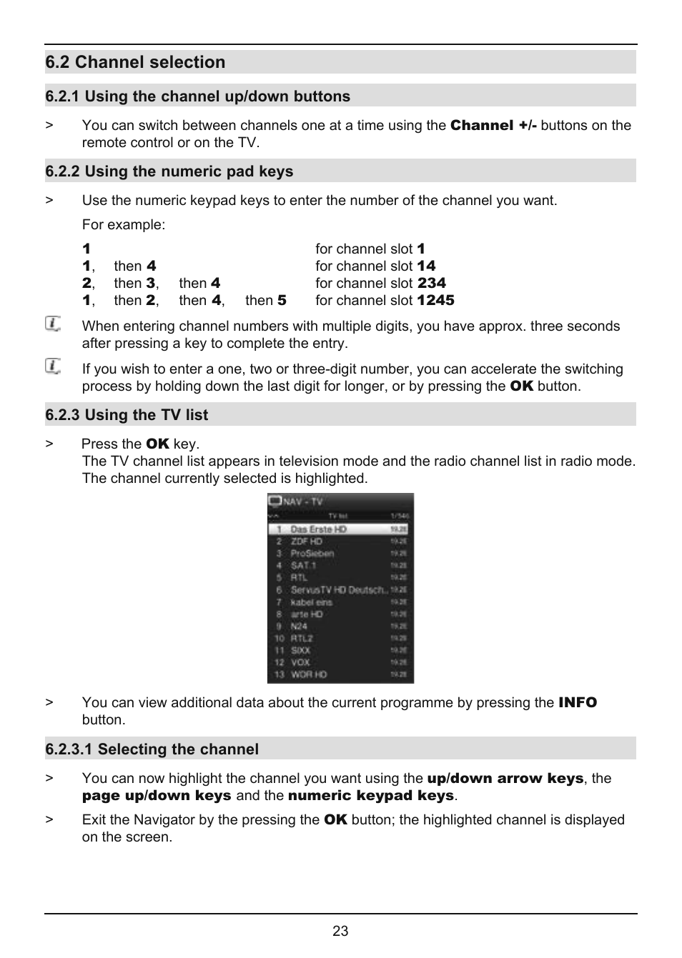 2 channel selection | TechniSat TechniVision ISIO 55 User Manual | Page 23 / 44