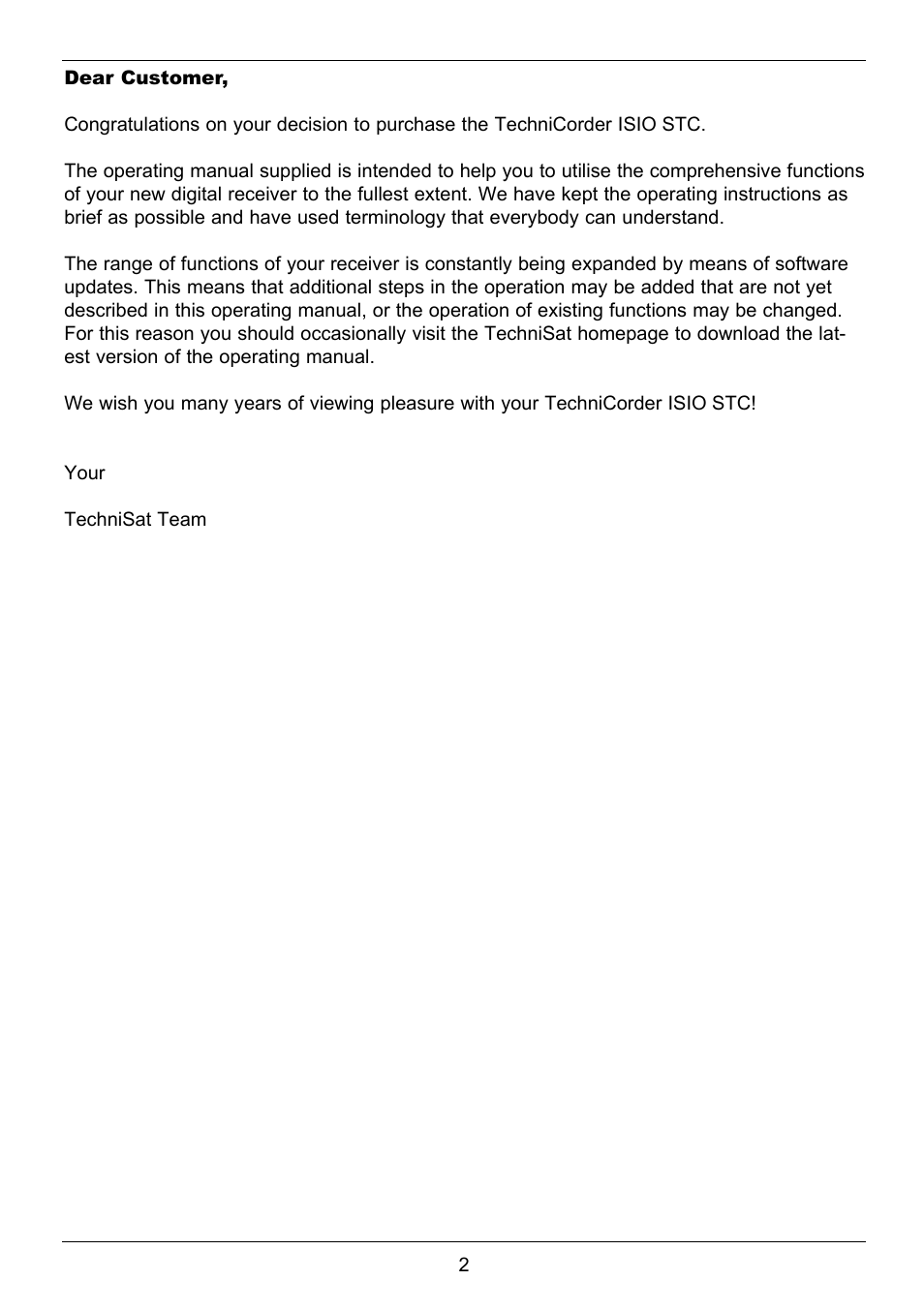 TechniSat TechniCorder ISIO STC User Manual | Page 2 / 64