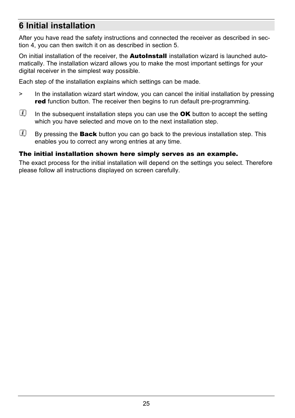 6 initial installation | TechniSat TechniCorder ISIO STC User Manual | Page 25 / 64