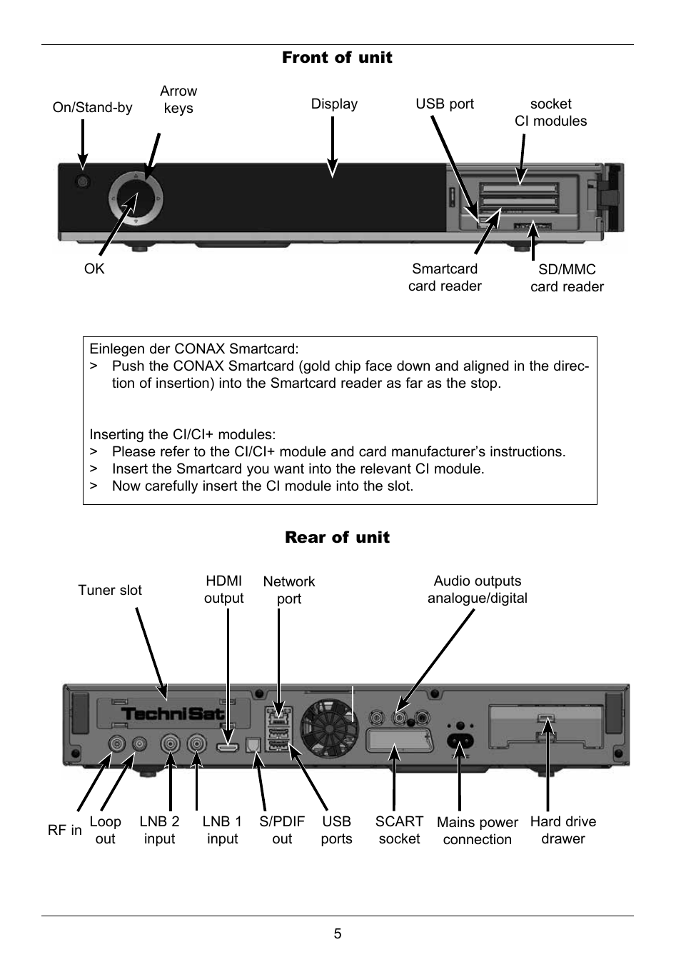 TechniSat TechniCorder ISIO STC User Manual | Page 5 / 64