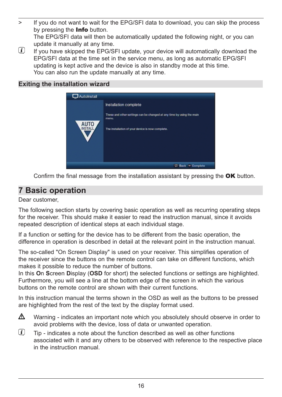 7 basic operation | TechniSat DIGIT ISIO S User Manual | Page 16 / 48