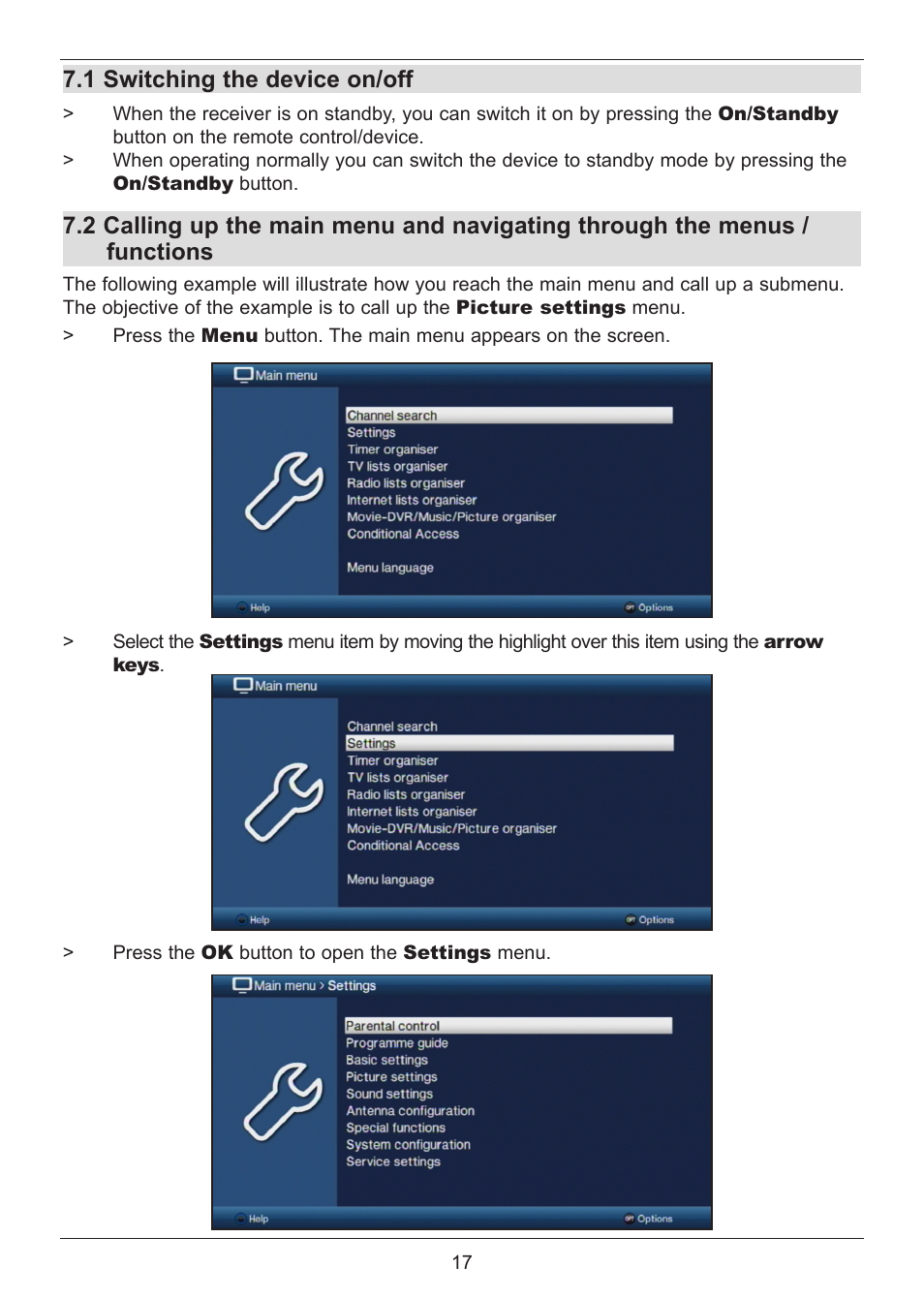 TechniSat DIGIT ISIO S User Manual | Page 17 / 48