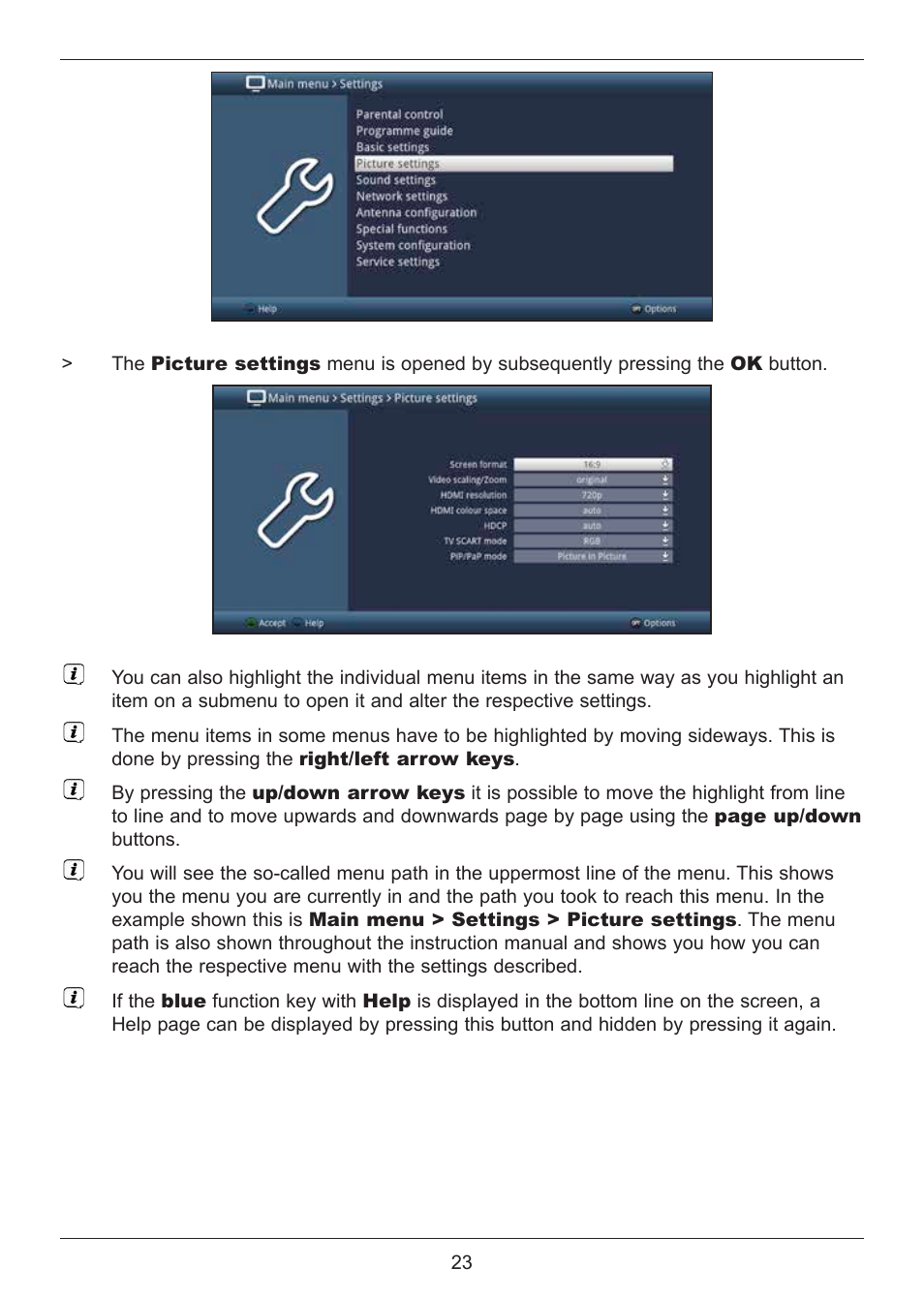 TechniSat DIGIT ISIO S2 User Manual | Page 23 / 48