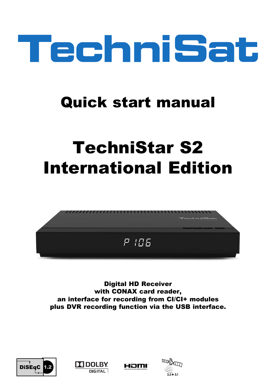 TechniSat TechniStar S2 User Manual | 48 pages