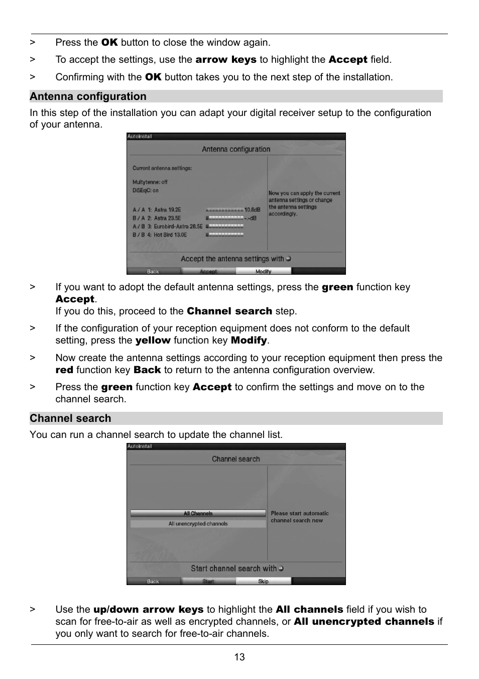 TechniSat TechniStar S2 User Manual | Page 13 / 48
