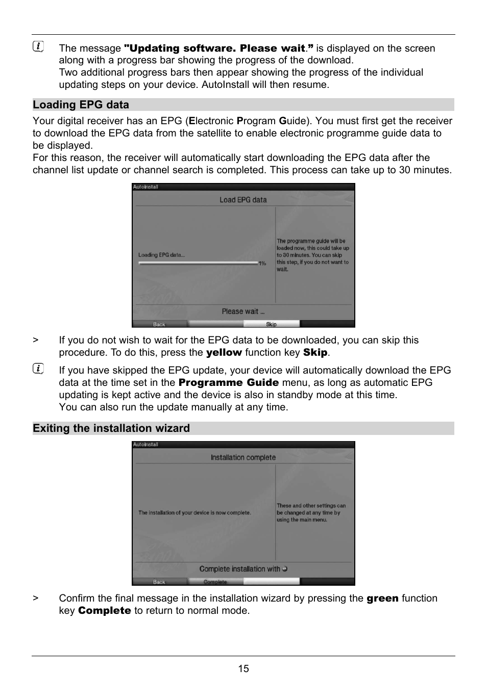 TechniSat TechniStar S2 User Manual | Page 15 / 48
