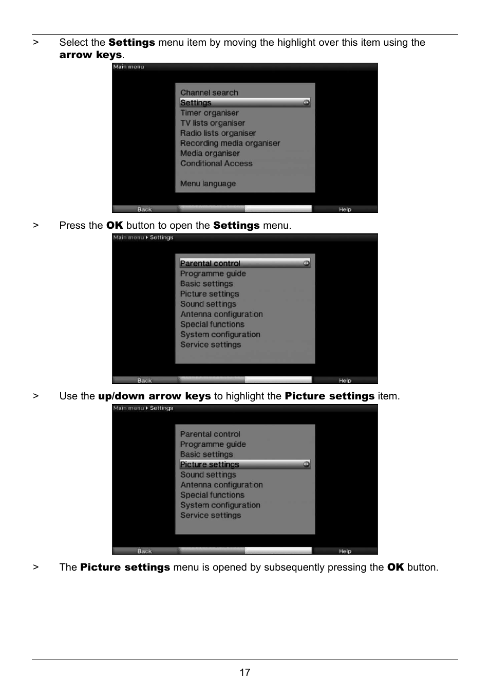TechniSat TechniStar S2 User Manual | Page 17 / 48